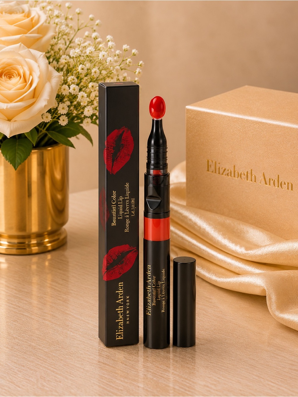 Elizabeth Arden Beautiful Color Liquid Lip in Coral Infusion 28L